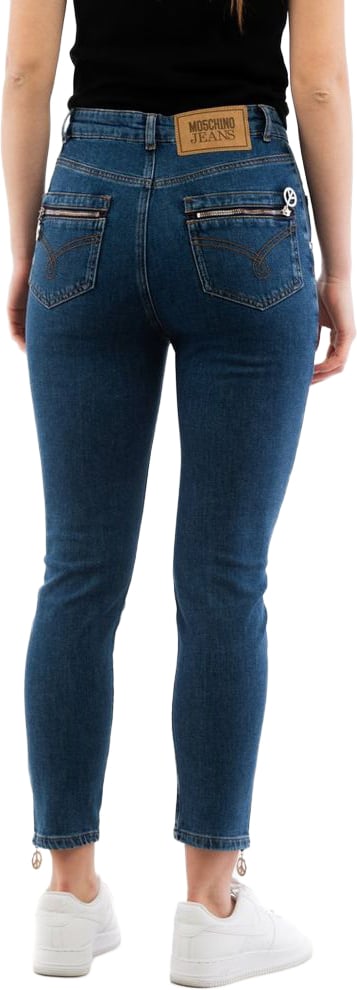 Moschino Multicolor Cotton High-Waisted Jean Divers