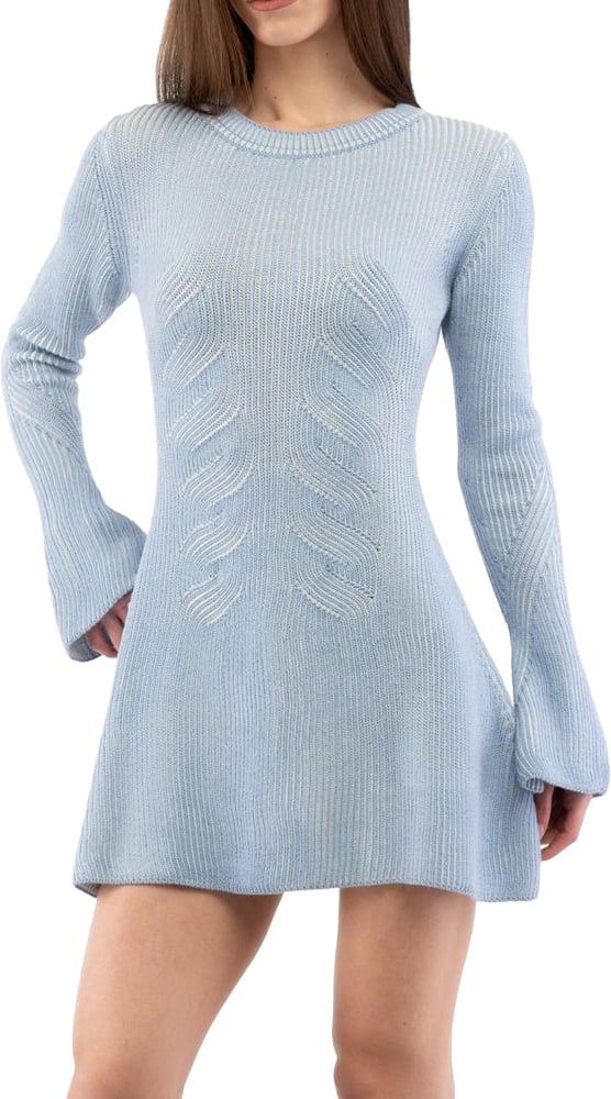Moschino Multicolor Wool Casual Dress Divers