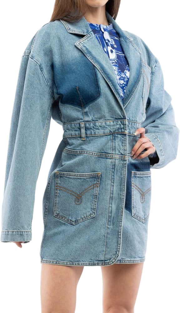 Moschino Moschino Multicolor Cotton Denim Jacket Divers