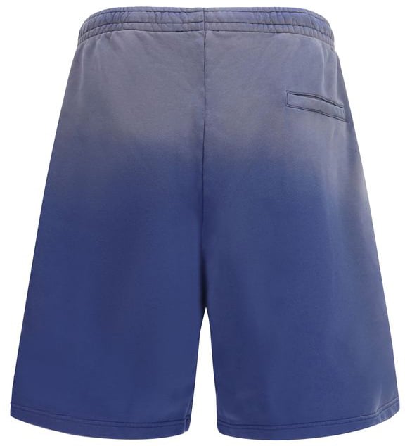 Moschino Blue Cotton Bermuda Shorts Blauw