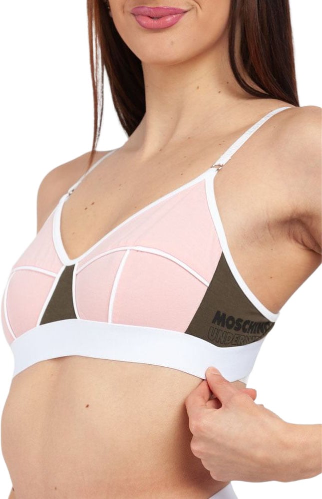 Moschino Multicolor Cotton Bra Divers
