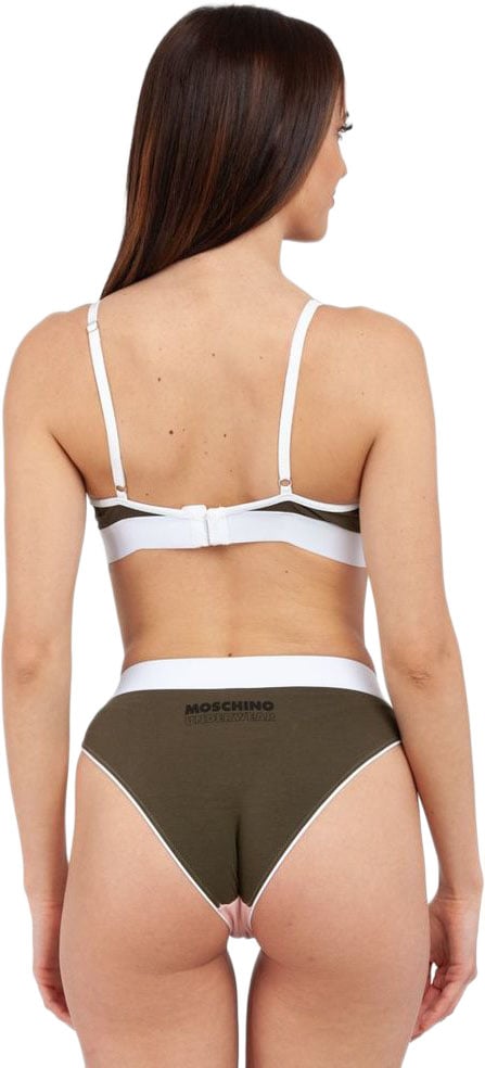 Moschino Multicolor Cotton Bra Divers