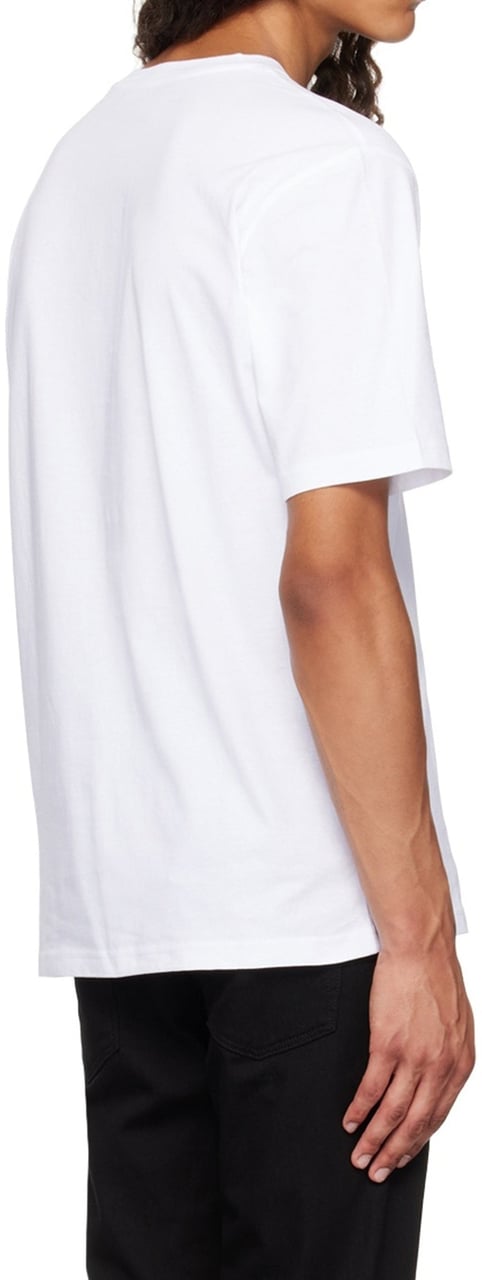 Moschino Logo Embroidered T-Shirt Wit