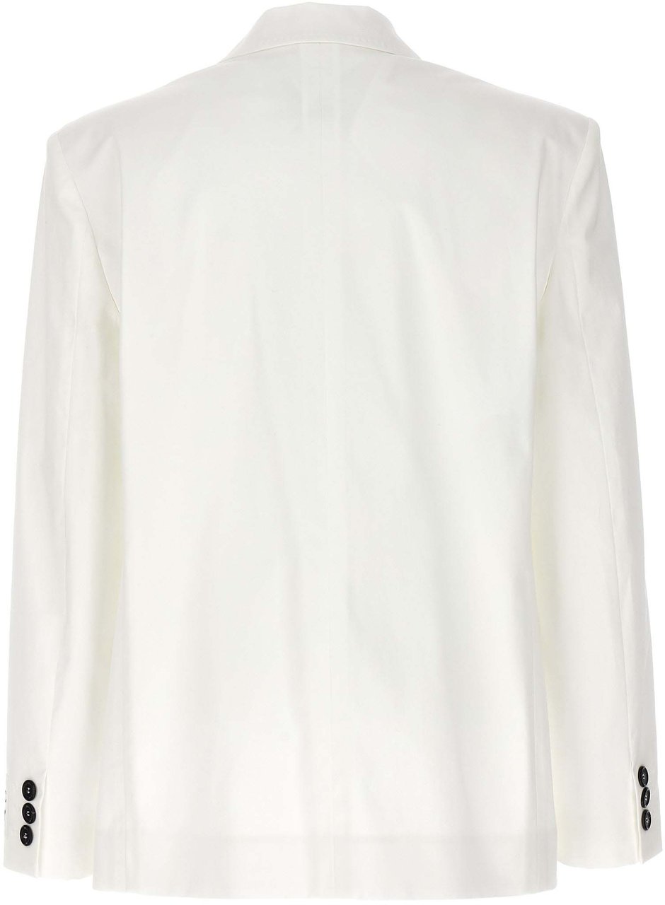Moschino White Cotton Blazer Wit