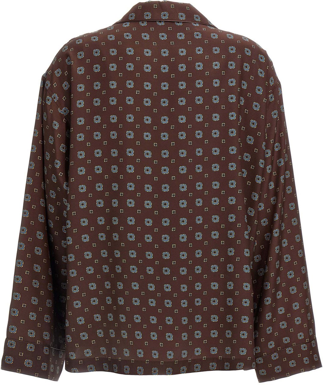 Moschino Brown Silk Blouse Bruin