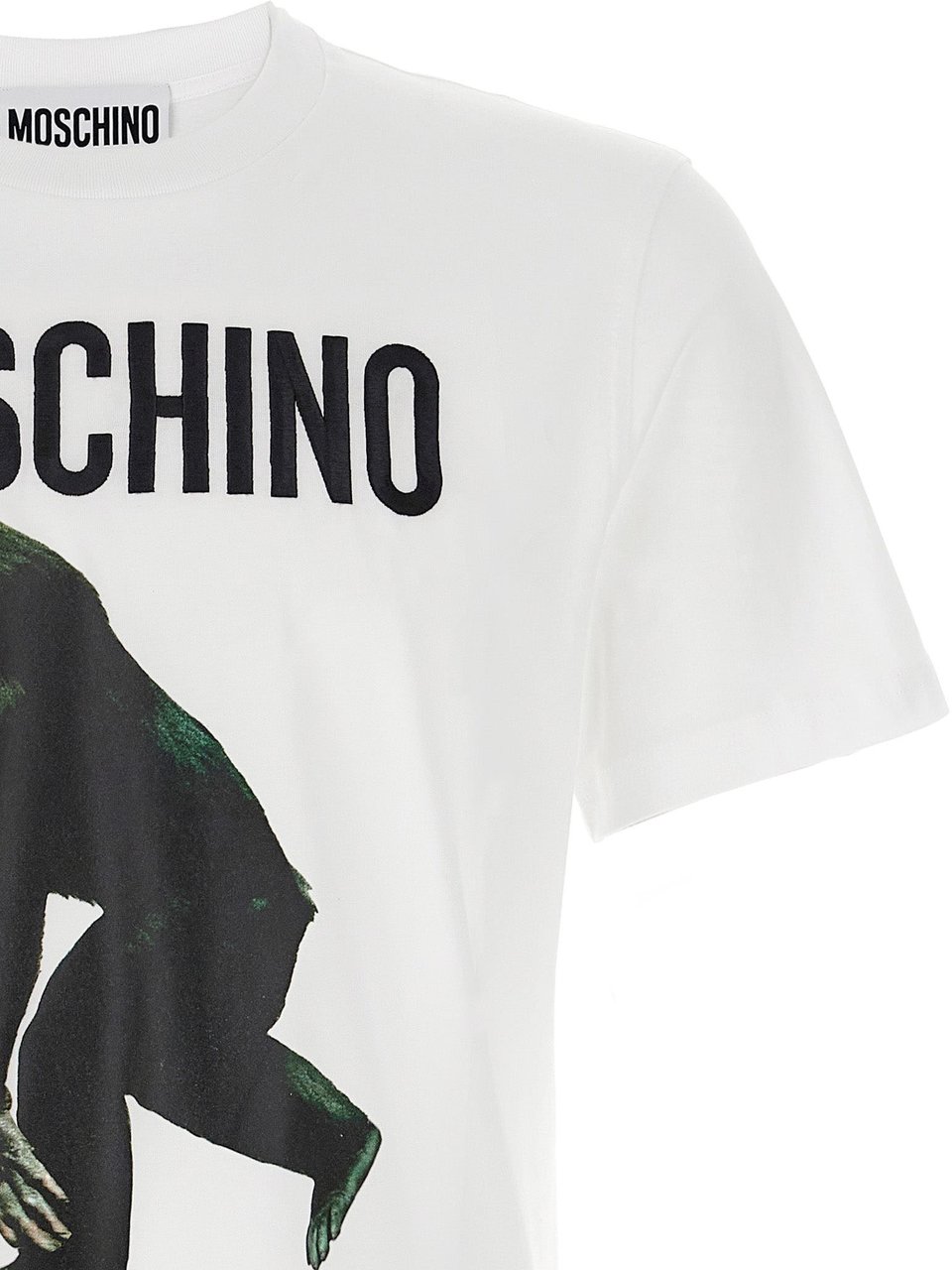 Moschino White Cotton T-Shirt Wit
