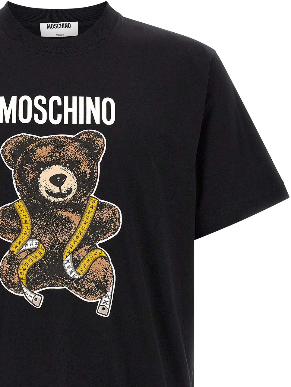 Moschino Black Cotton T-Shirt Zwart