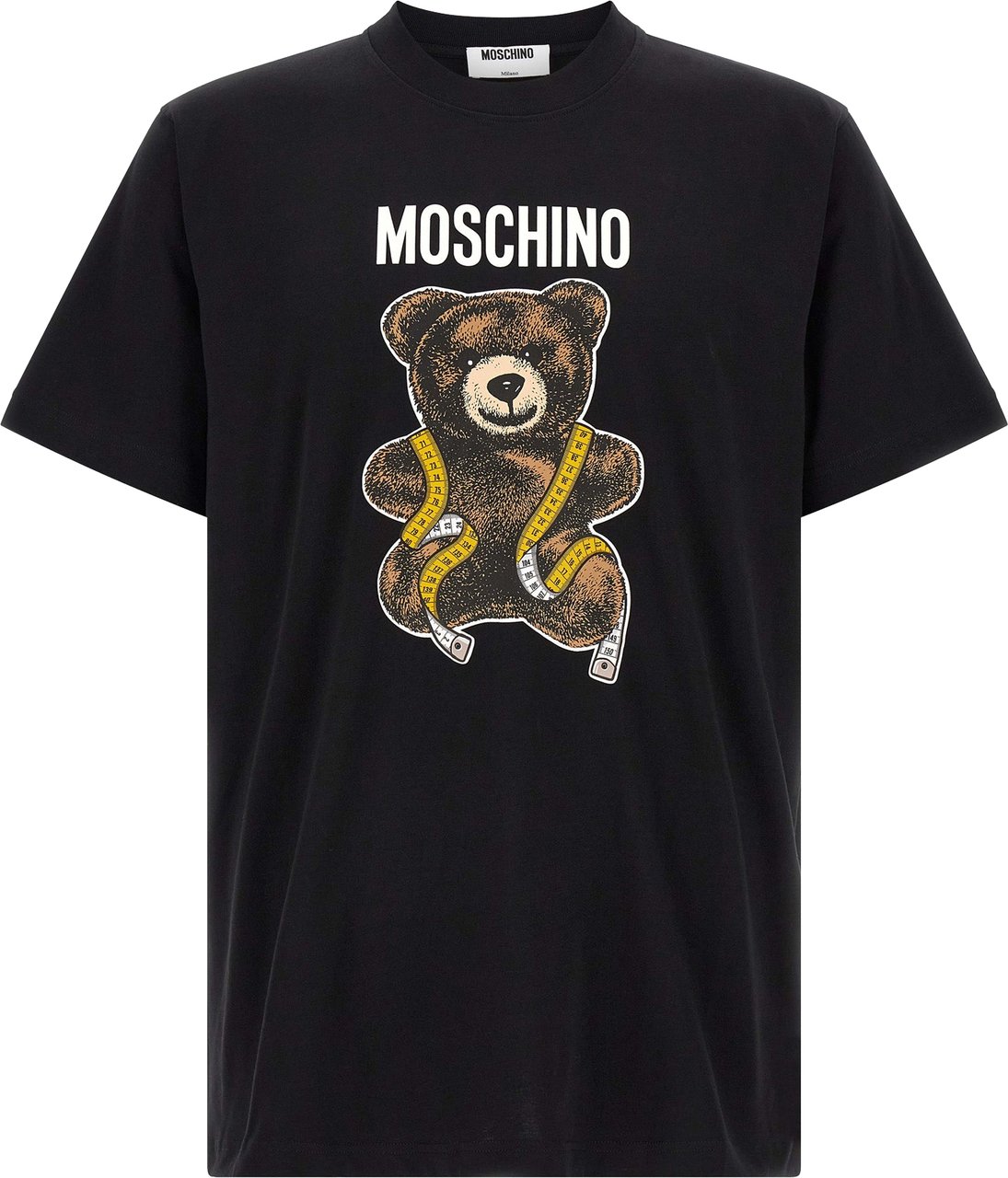 Moschino Black Cotton T-Shirt Zwart