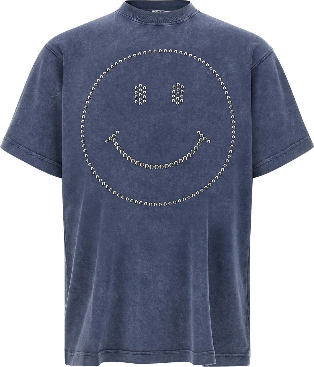 Moschino Blue Cotton T-Shirt Wit