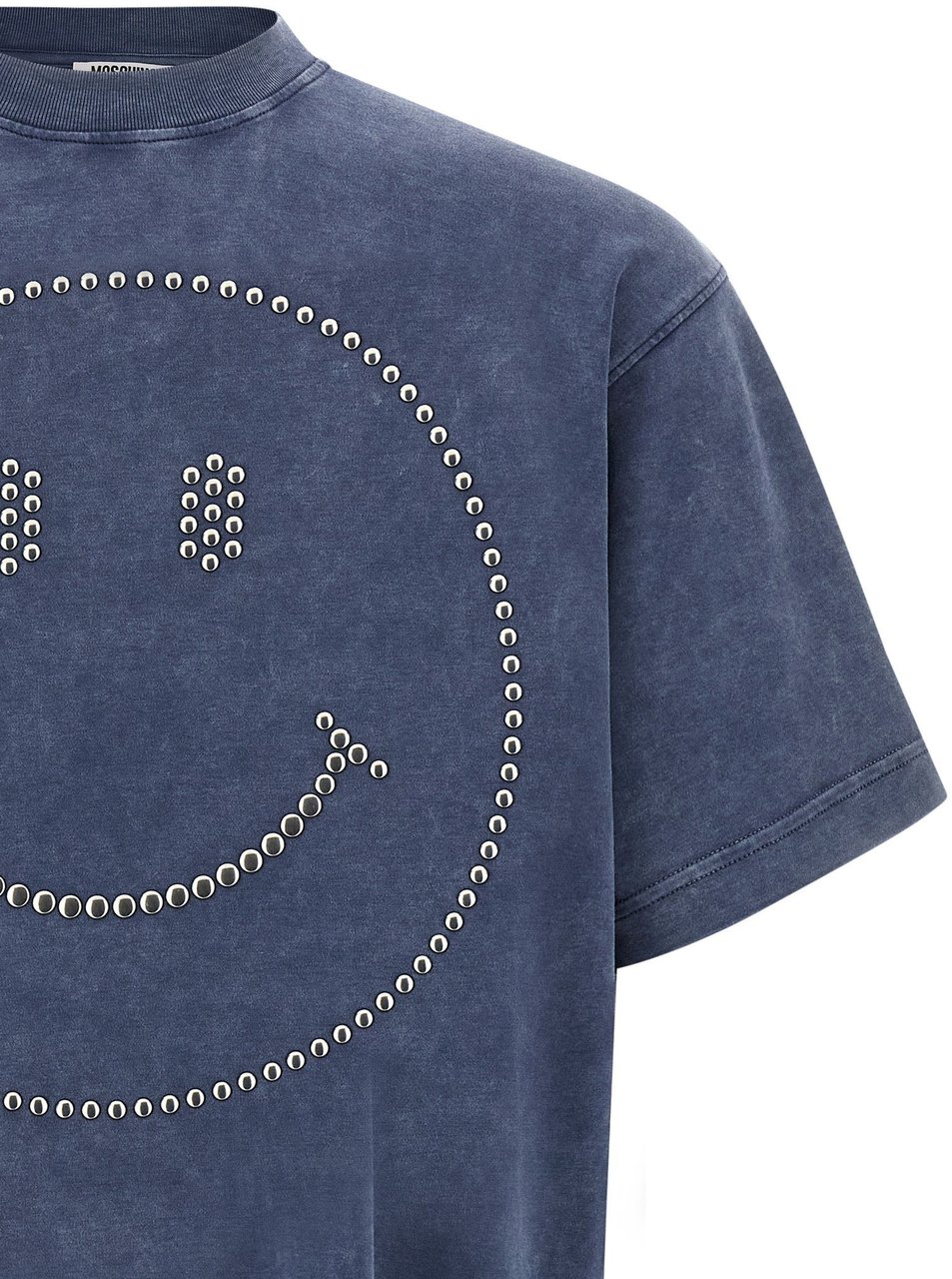 Moschino Blue Cotton T-Shirt Wit