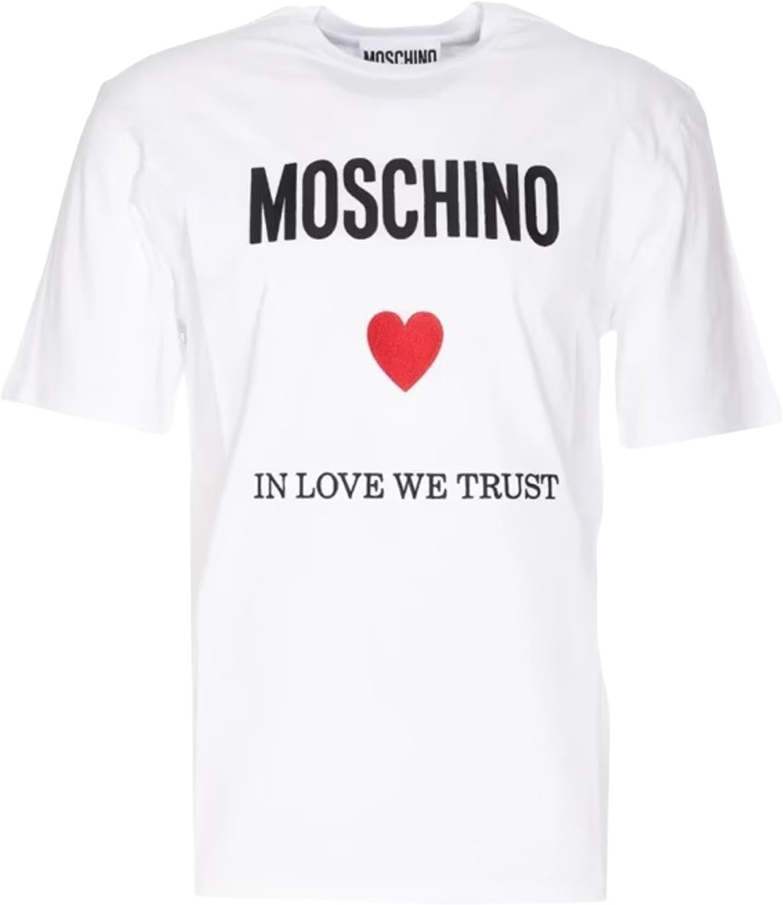 Moschino Couture In Love We Trust T-Shirt Wit