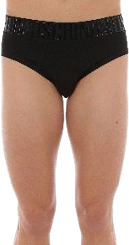 Moschino Black Cotton Briefs Zwart