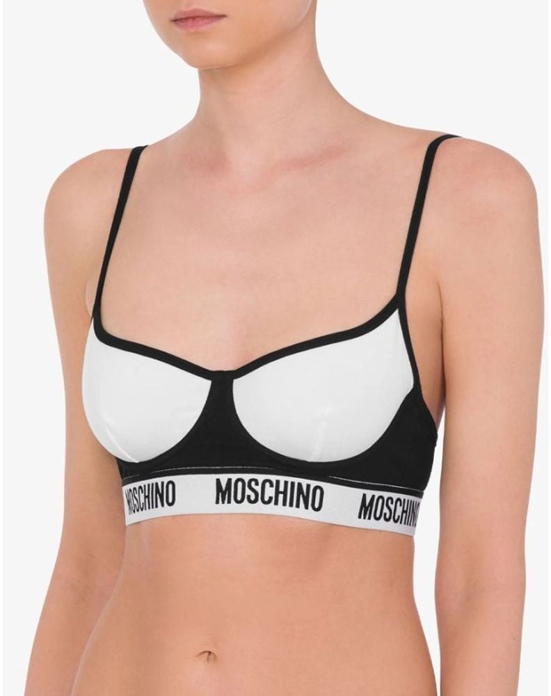 Moschino Multicolor Cotton Bra Divers