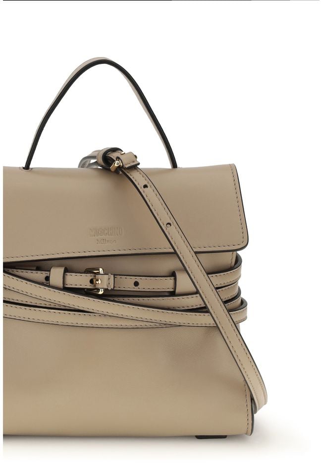 Moschino Beige Goatskin Handbag Beige