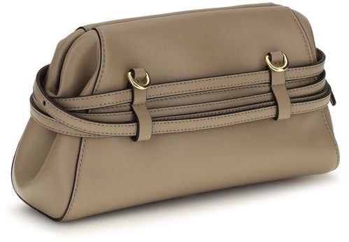 Moschino Beige Goatskin Clutch Bag Beige