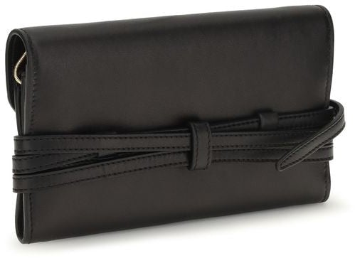 Moschino Black Goatskin Wallet Zwart
