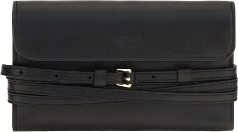 Moschino Black Goatskin Wallet Zwart