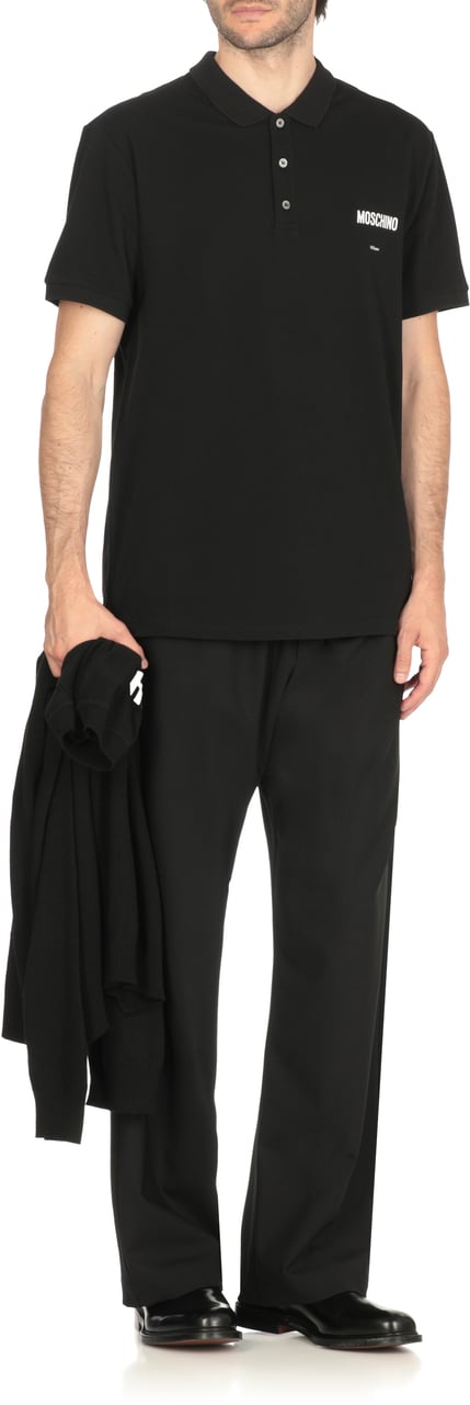 Moschino T-Shirts And Polos Black Zwart