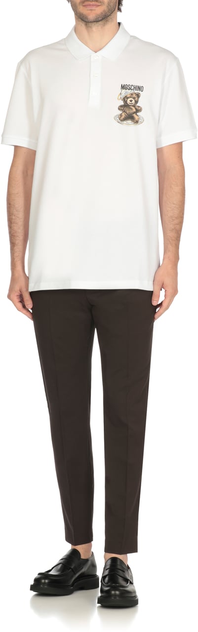 Moschino T-Shirts And Polos White Wit