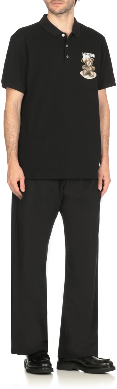 Moschino T-Shirts And Polos Black Zwart