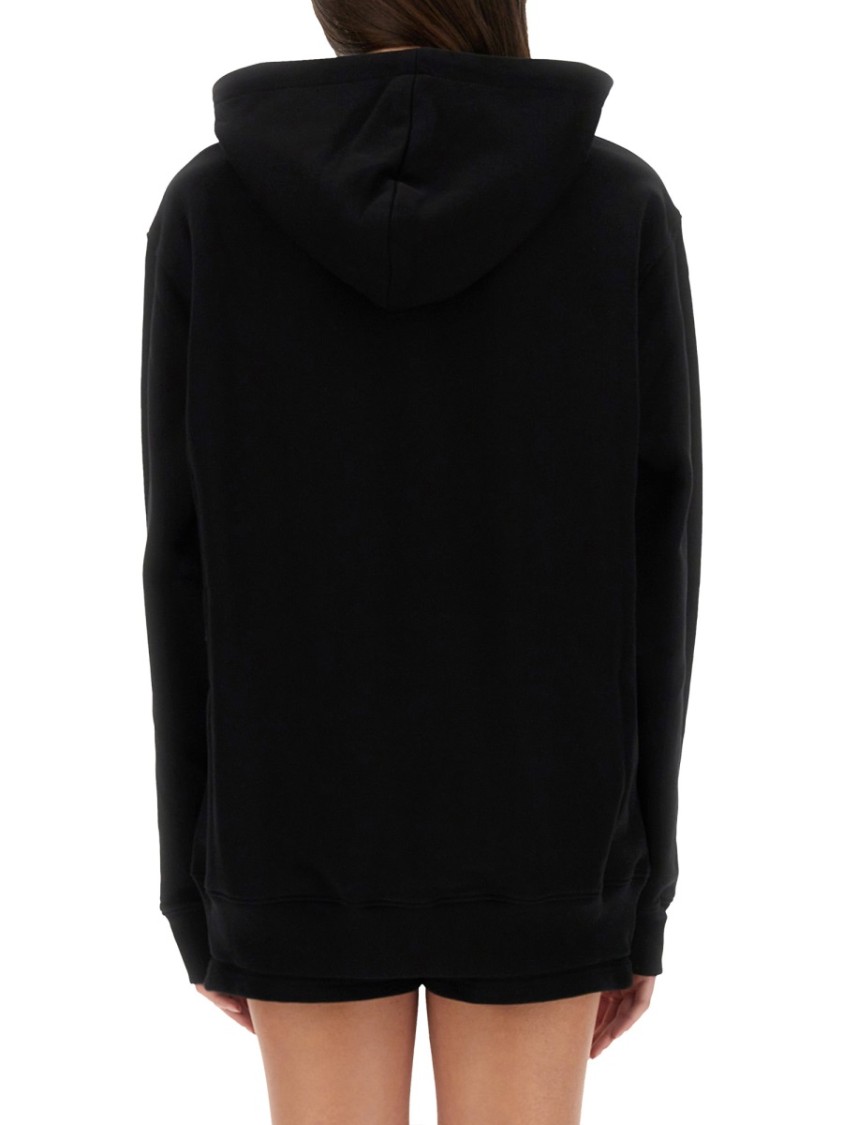 Moschino Relaxed Fit Black Hoodie Zwart