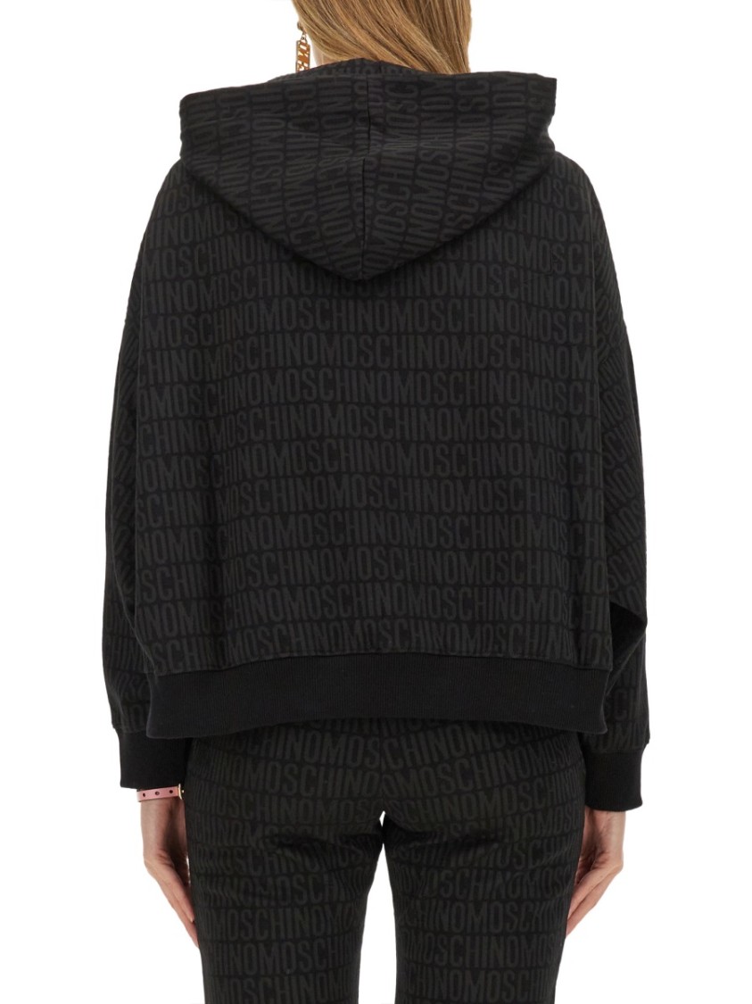 Moschino Oversized Black Sweatshirt Zwart