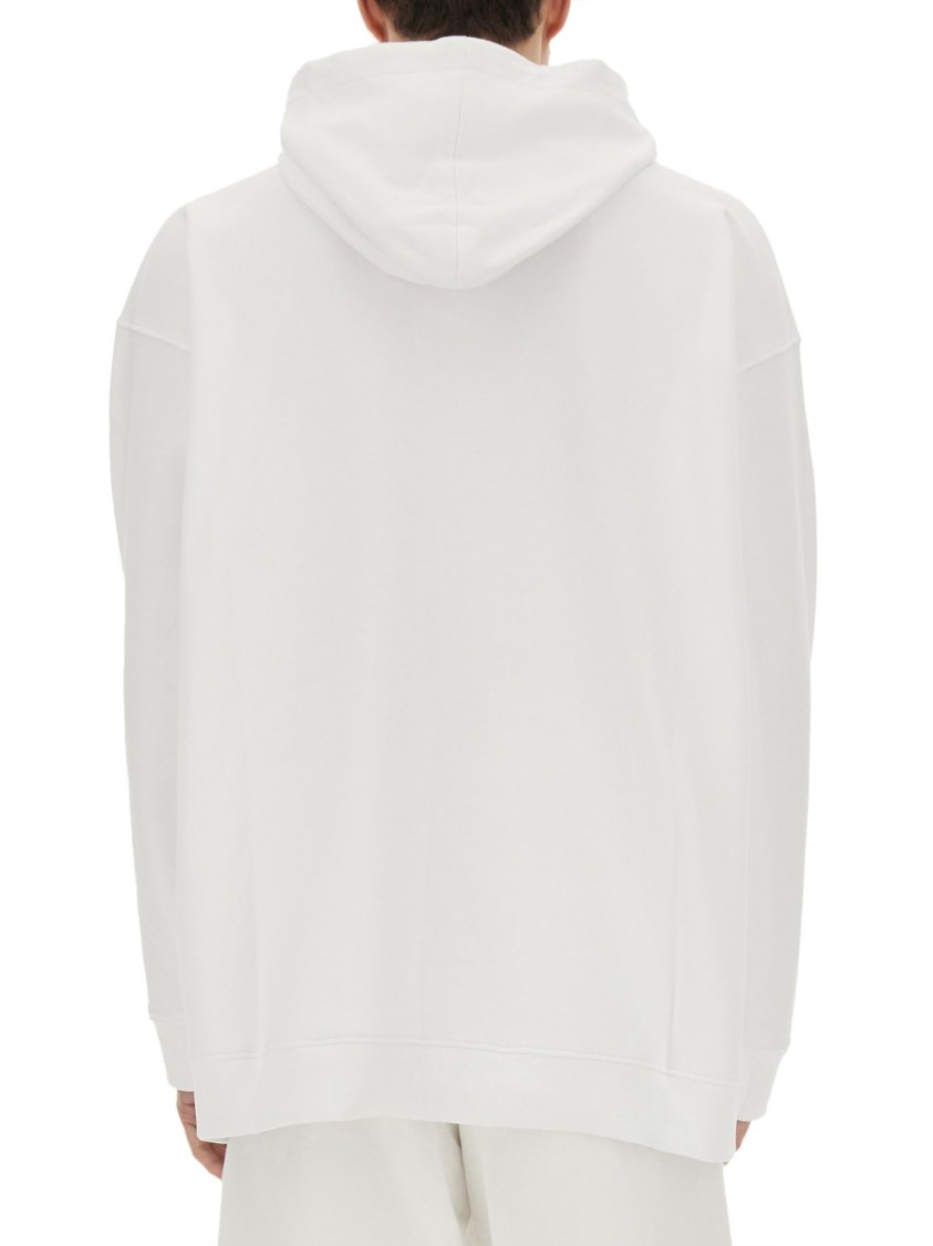 Moschino "Archive Message" Hoodie Wit