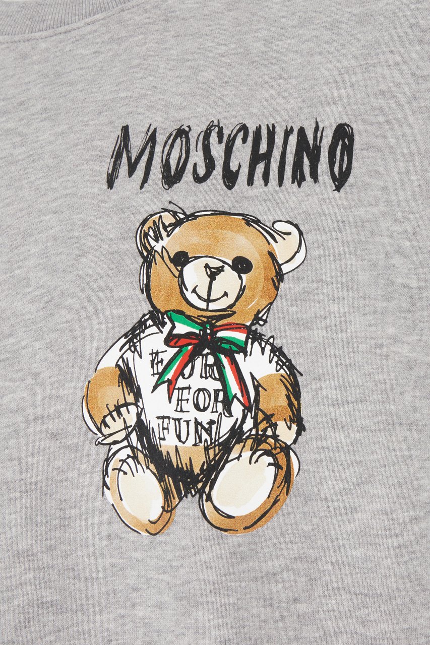 Moschino Moschino Grey cotton sweatshirt Grijs