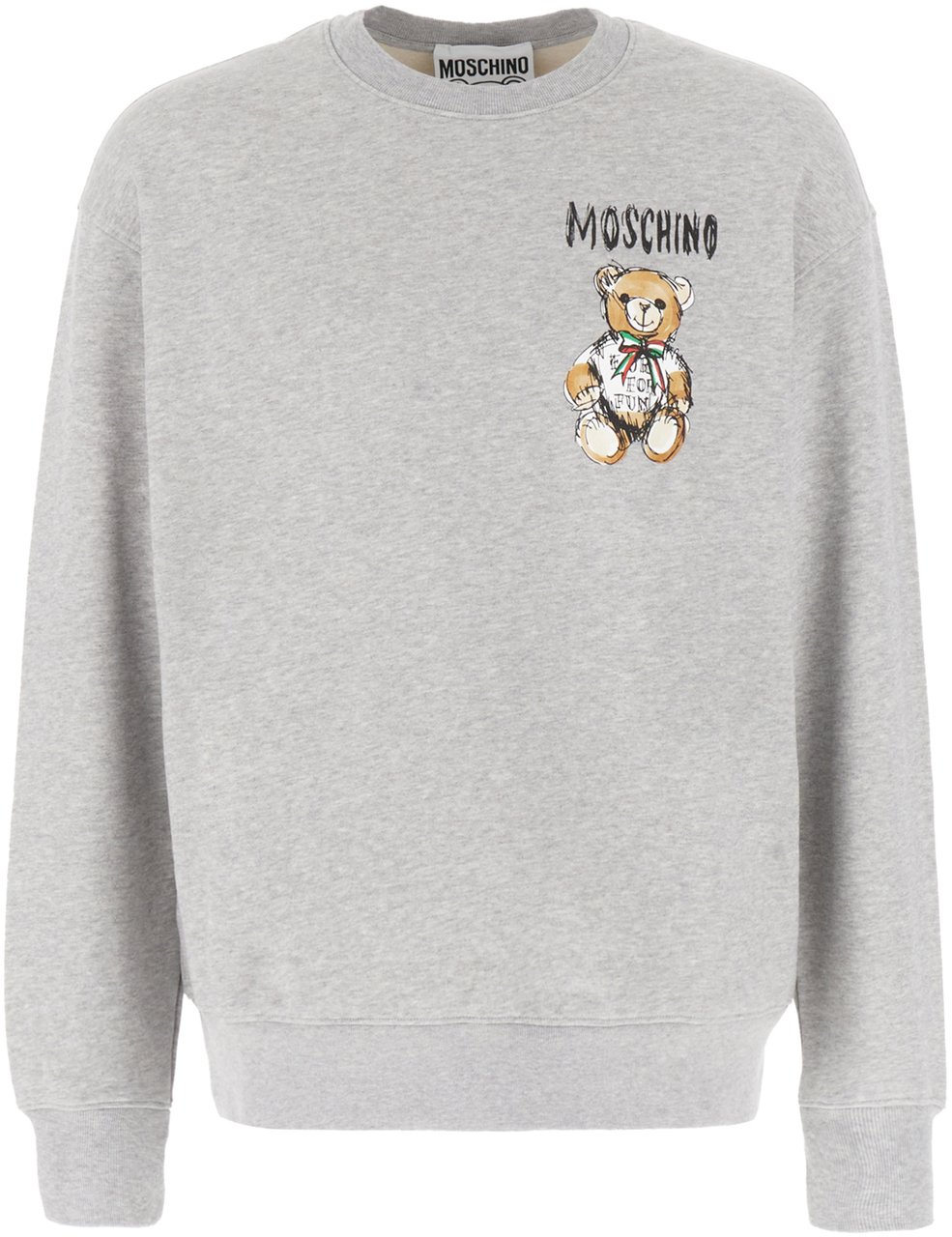 Moschino Moschino Grey cotton sweatshirt Grijs
