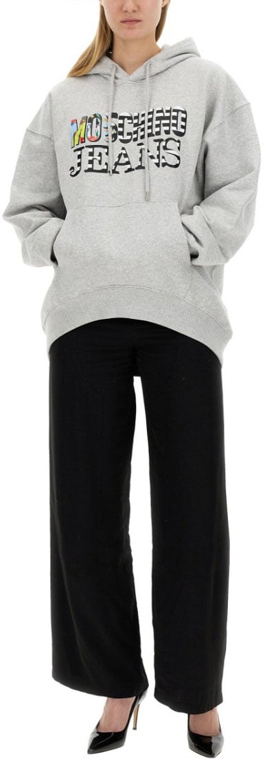Moschino Oversized Grey Sweatshirt Grijs
