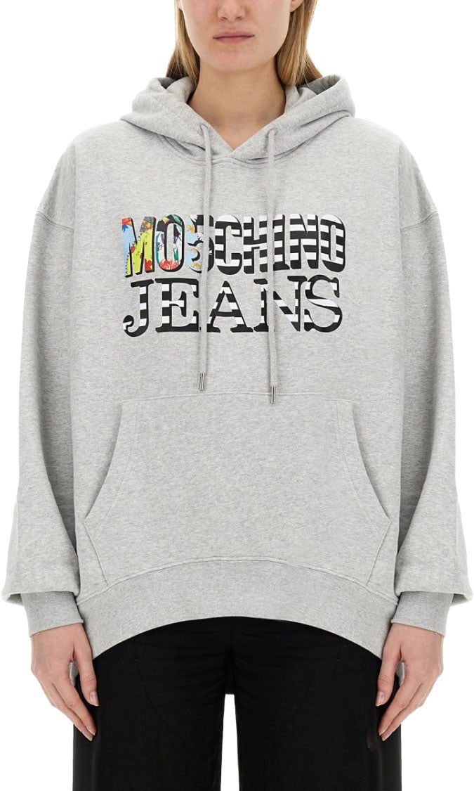 Moschino Oversized Grey Sweatshirt Grijs