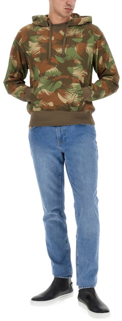 Moschino Relaxed Fit Camouflage Sweatshirt Groen