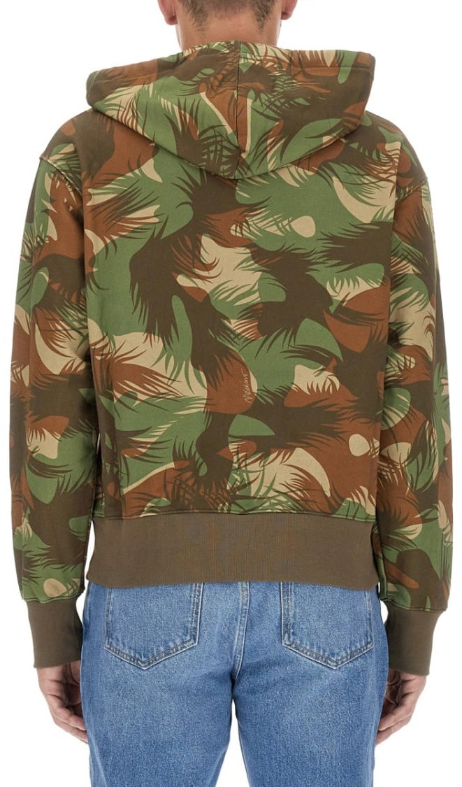 Moschino Relaxed Fit Camouflage Sweatshirt Groen