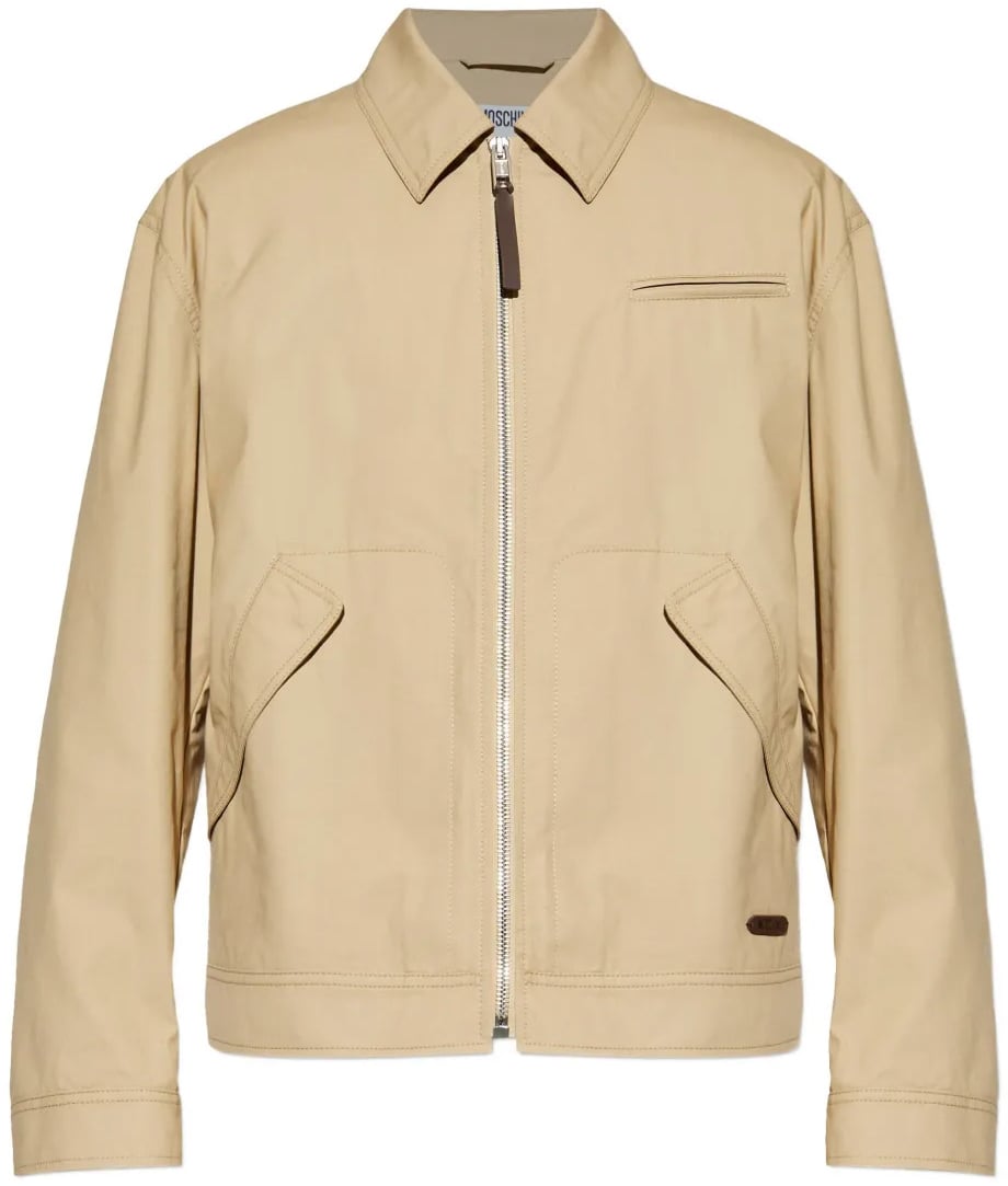 Moschino Boxy Silhouette Moschino Capospalla Jacket Neutraal