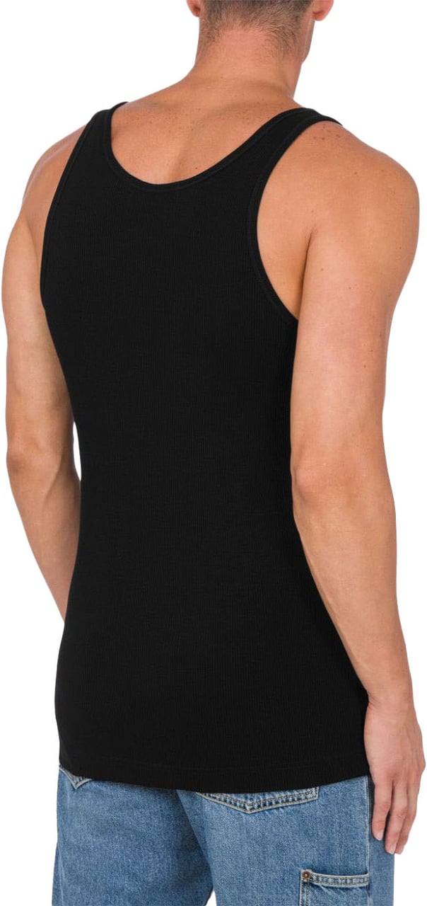 Moschino Racerback Black Tank Top Zwart