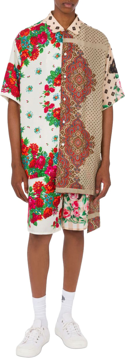 Moschino Patchwork Floral Print Shorts Divers