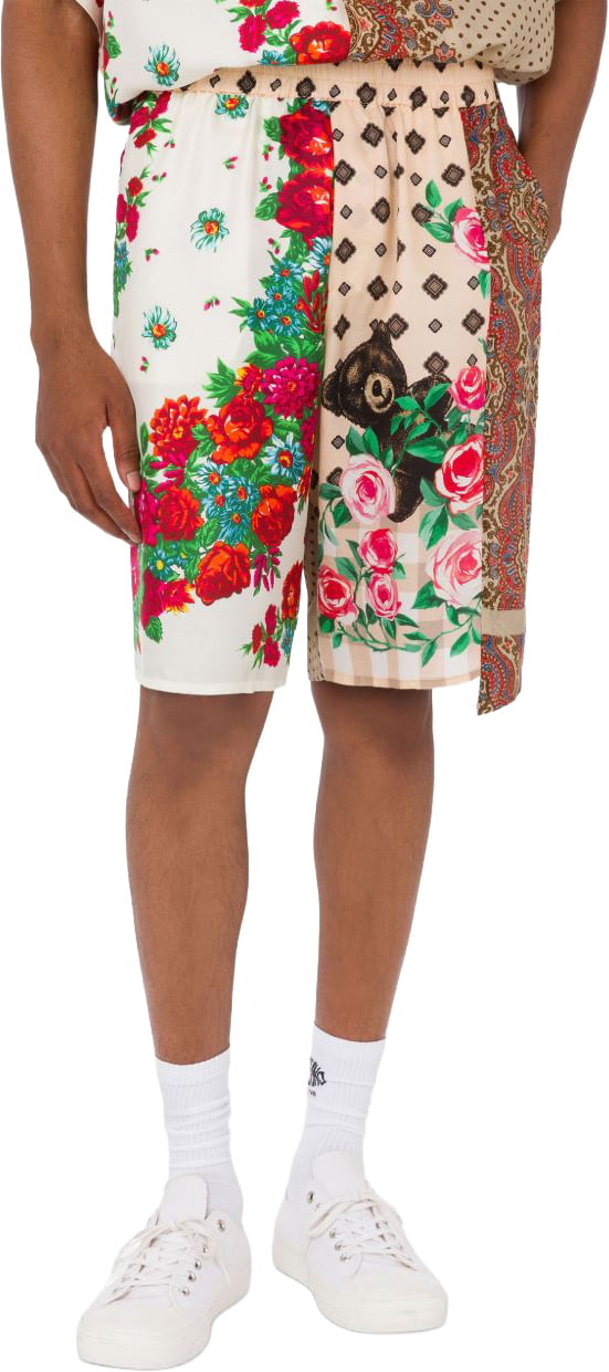 Moschino Patchwork Floral Print Shorts Divers