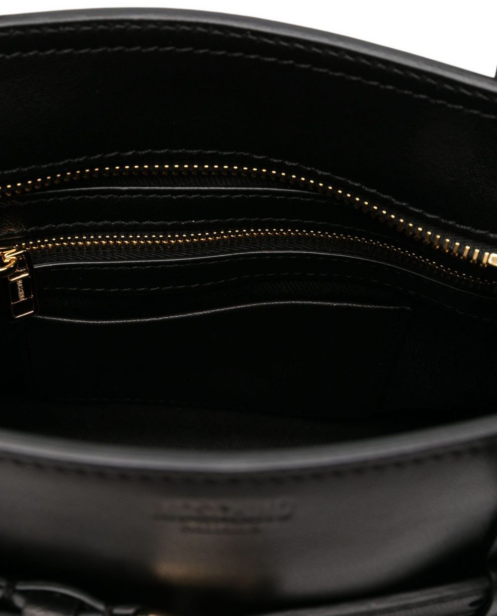 Moschino Structured Black Handbag Zwart