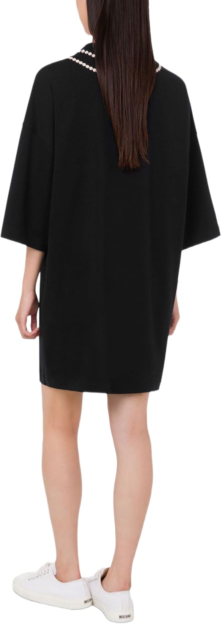 Moschino Loose-Fitting Black Silk Zwart