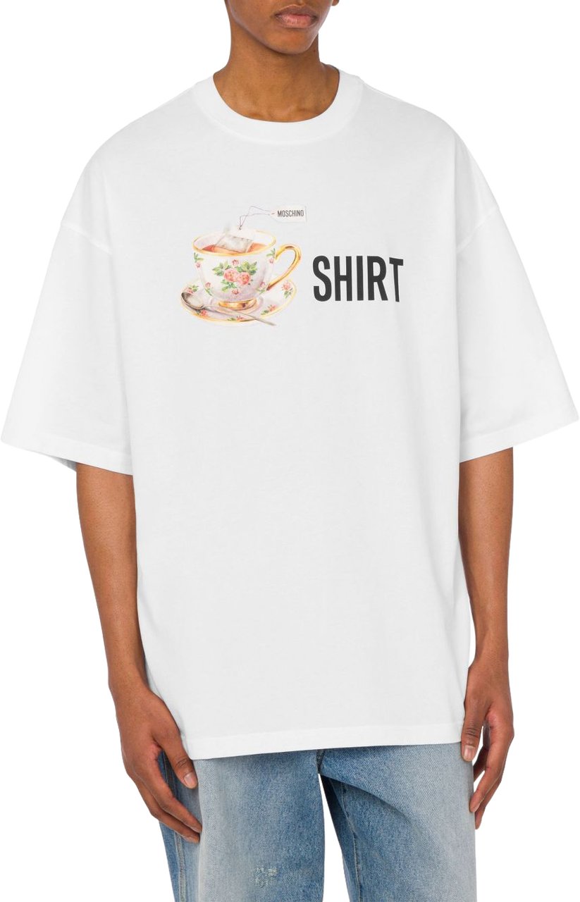 Moschino Oversized White T-Shirt Wit