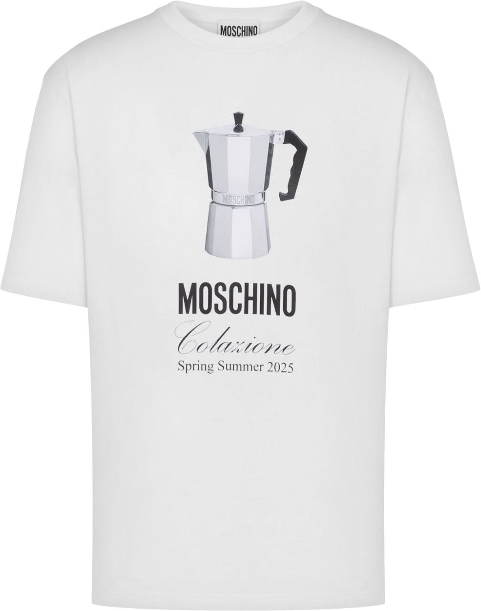 Moschino Relaxed Fit Cotton T-Shirt Wit
