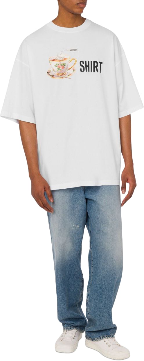 Moschino Oversized White T-Shirt Wit