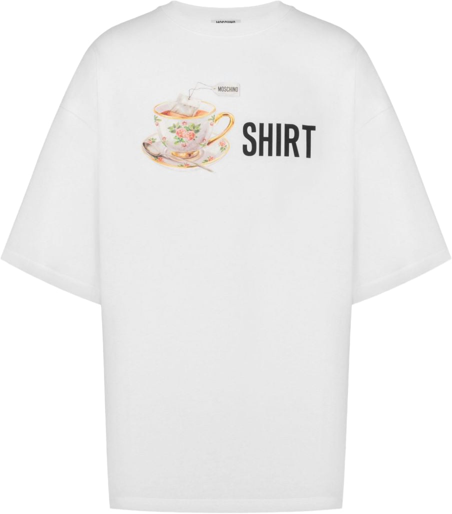 Moschino Oversized White T-Shirt Wit