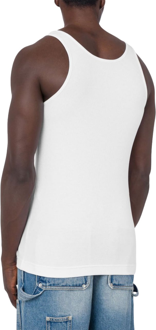 Moschino Racerback Tank Top Wit