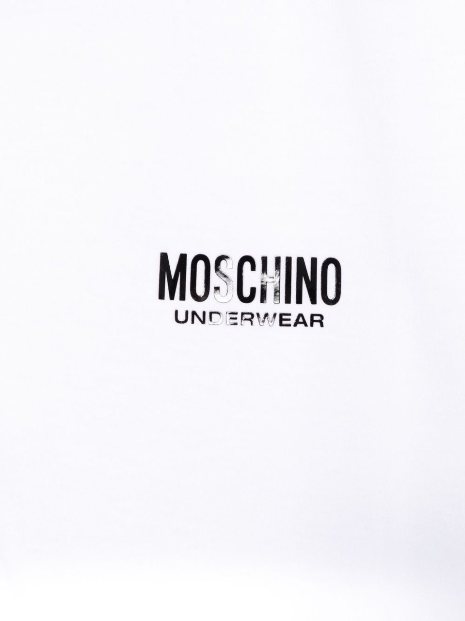 Moschino Graphic White Crew Neck T-Shirt Wit