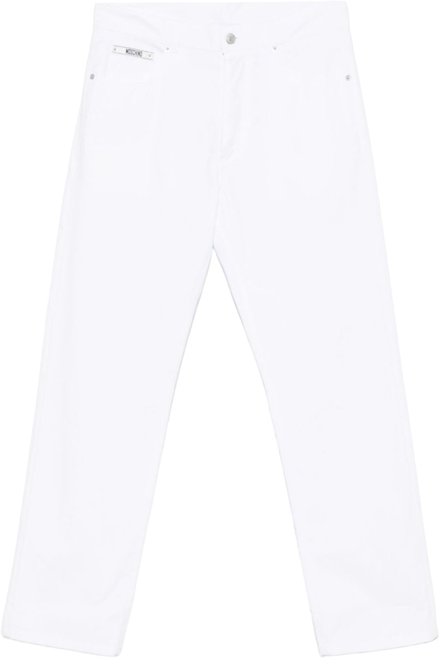 Moschino Classic White Trousers Wit
