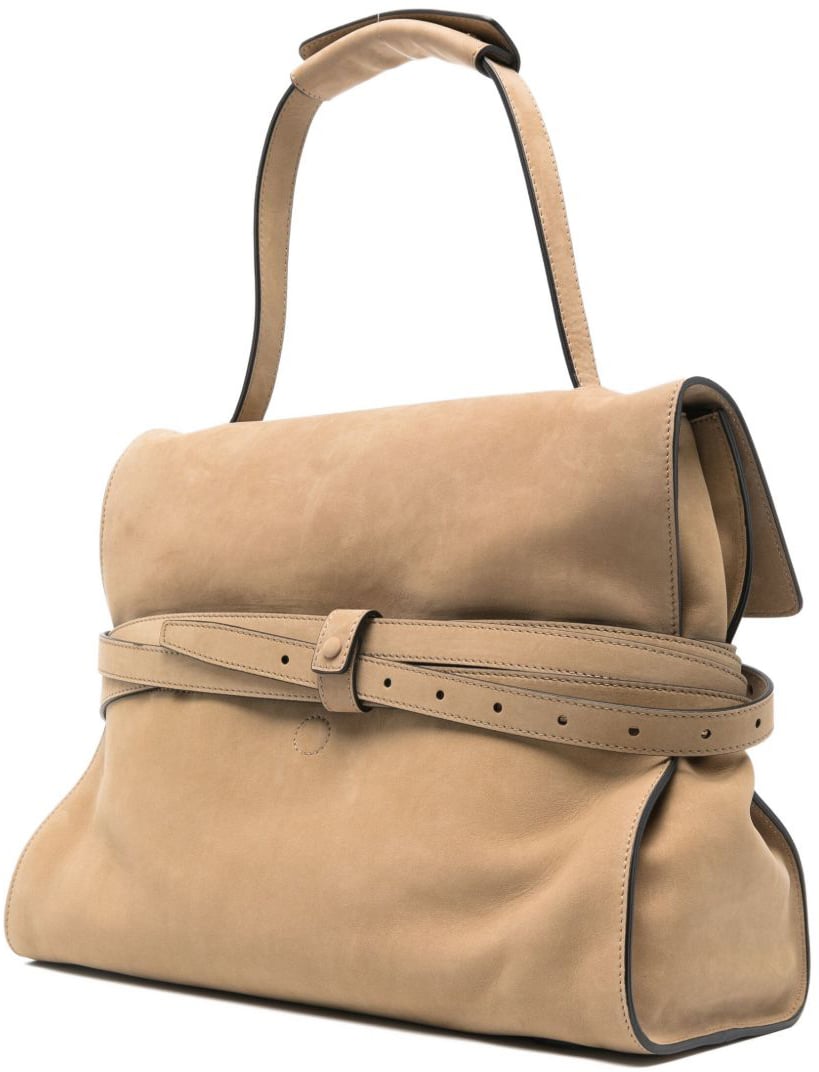 Moschino Structured Top Handle Bag Bruin