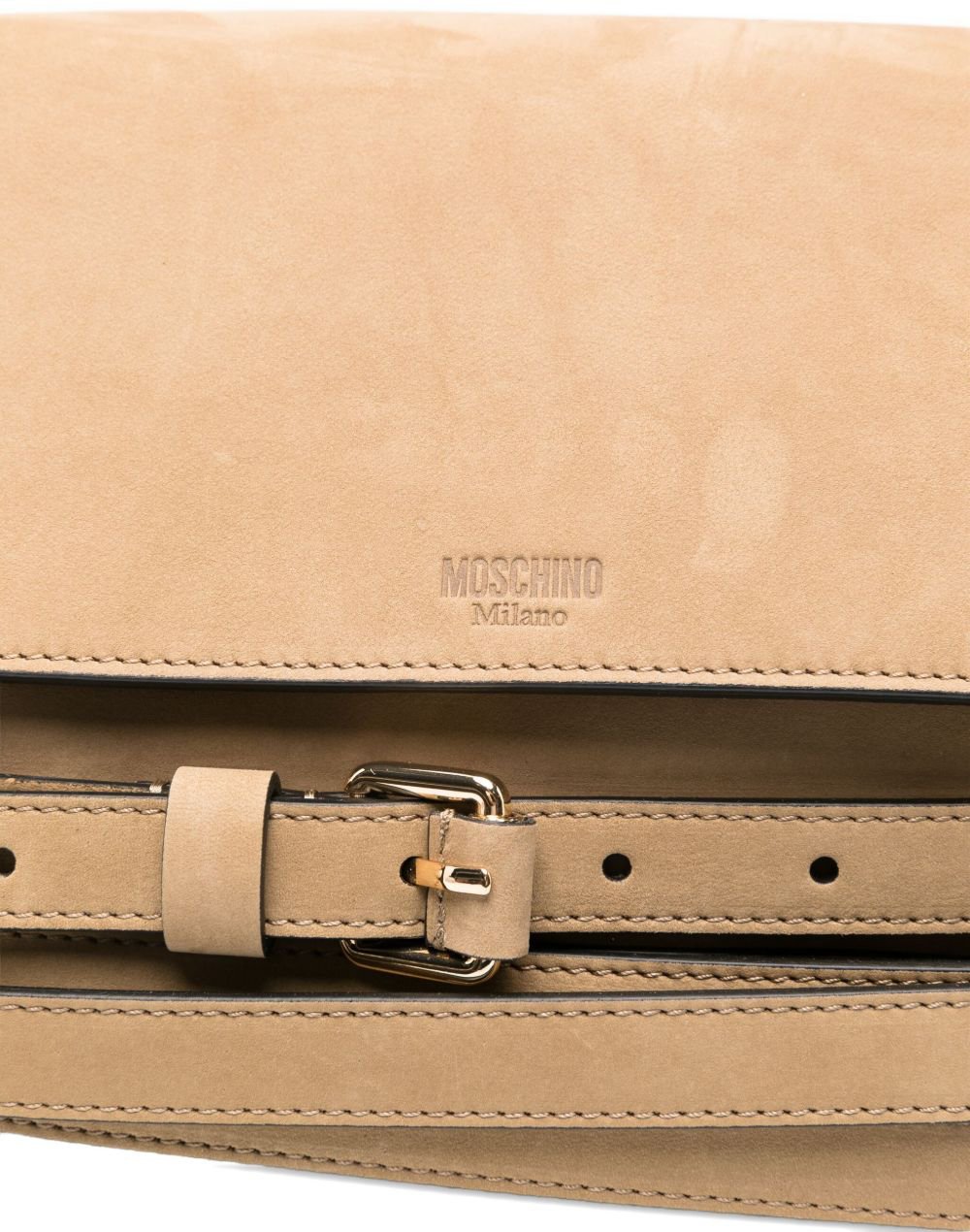 Moschino Structured Top Handle Bag Bruin