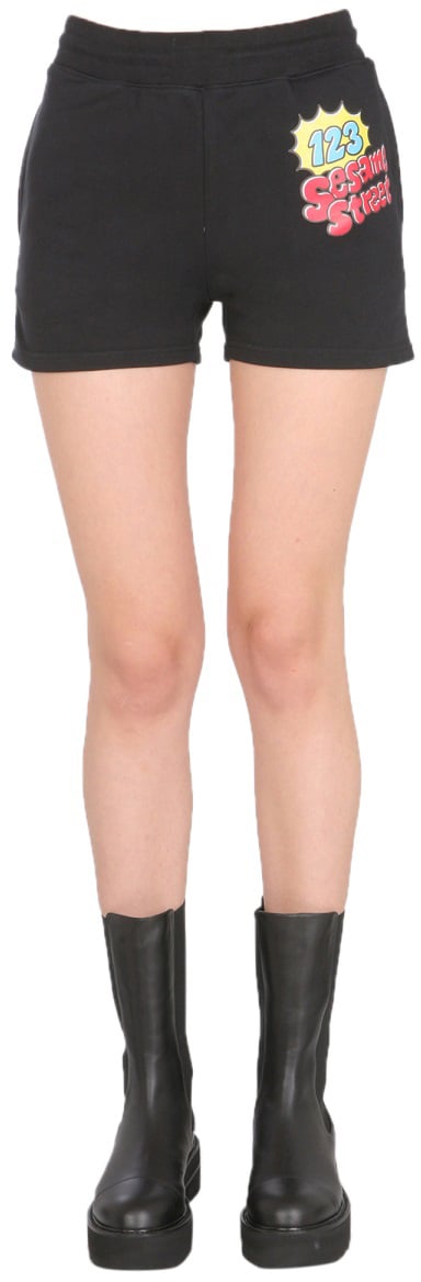 Moschino SWEAT SHORTS Zwart