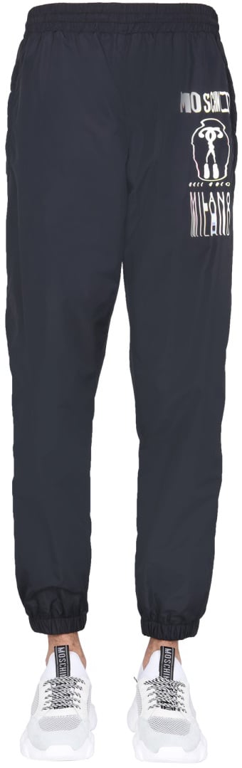 Moschino NYLON JOGGING PANTS Zwart